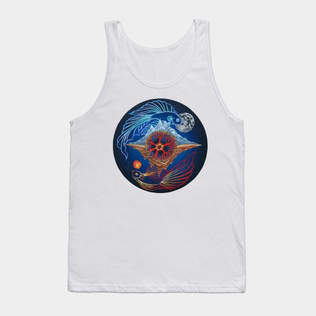 Balance pisces zodiac sign Tank Top by ruta13art